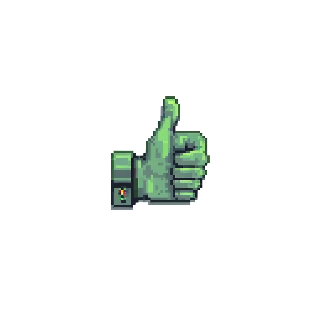 thumbs up with bright background emoji