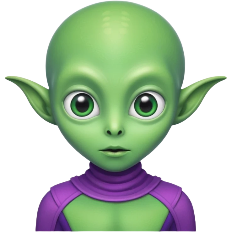 quirky silly alien  emoji