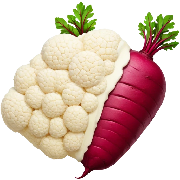 I need an emoji style image to represent maror for the passover seder plate -- use a paste of krein made out of horseradish with beetroot. emoji