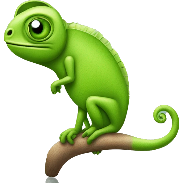 thinking cameleon emoji