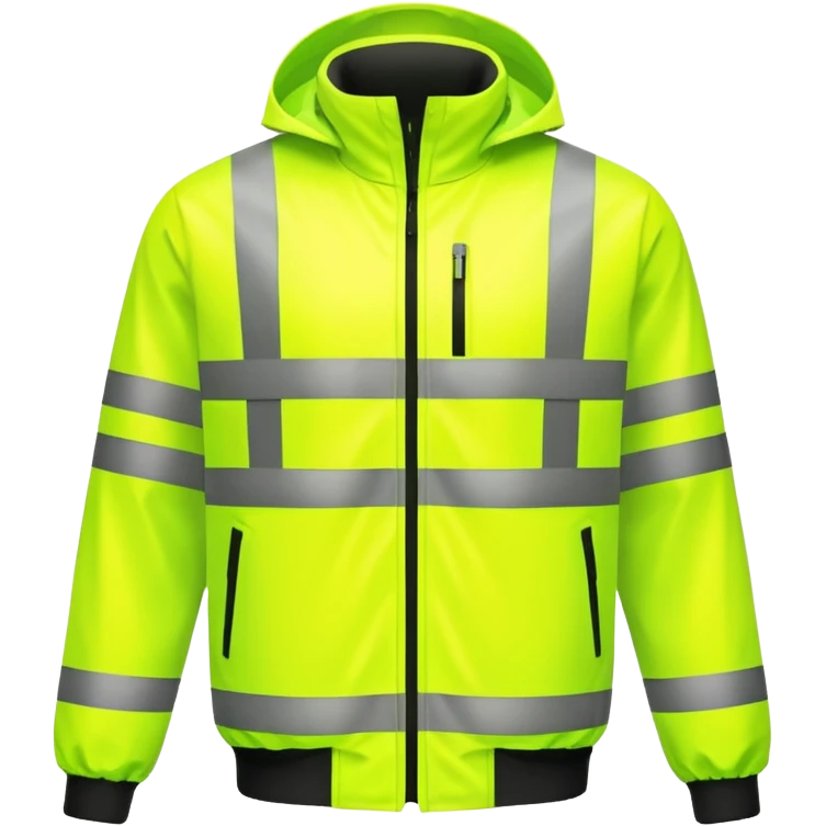 create a realistic emoji of a high-visibility jacket or reflection vest emoji