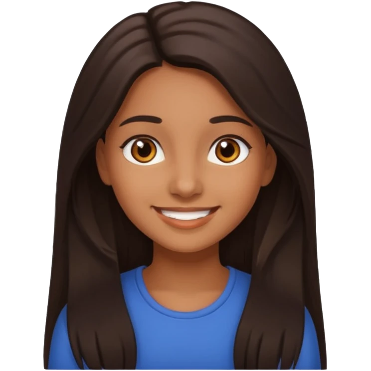 Latin girl smiling emoji