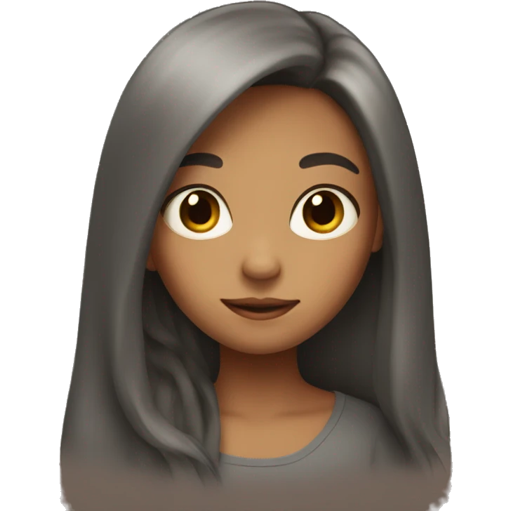 Girl with long hair  emoji