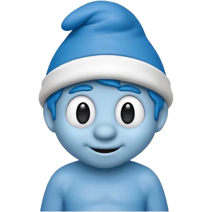 smart smurf  emoji