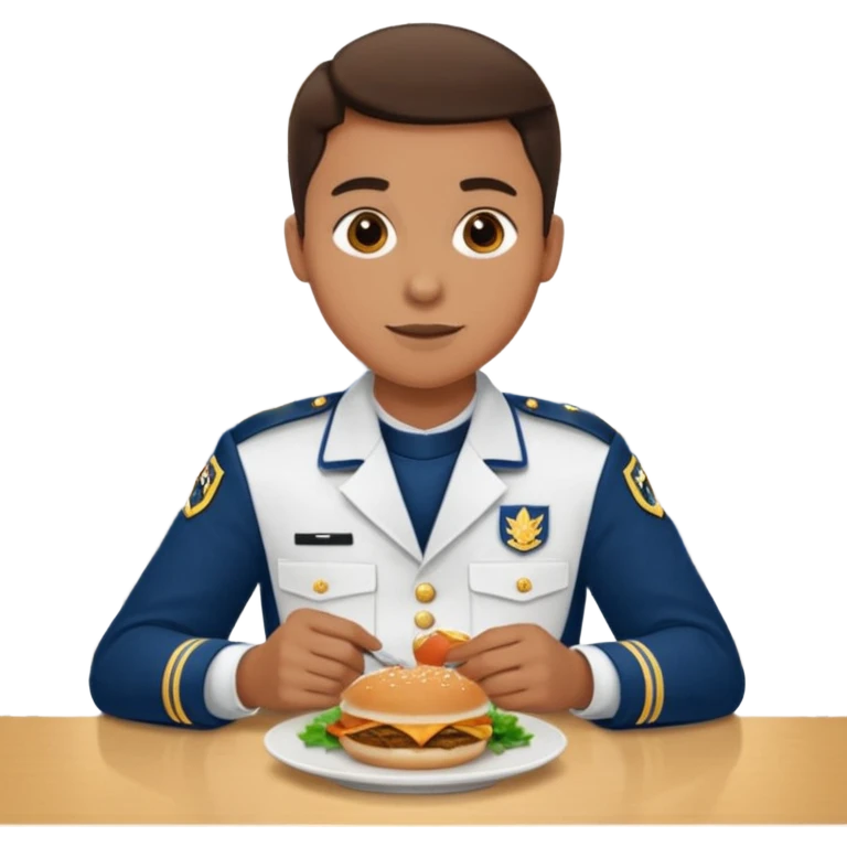 hazme una persona atendiendo en un comedor universitario emoji