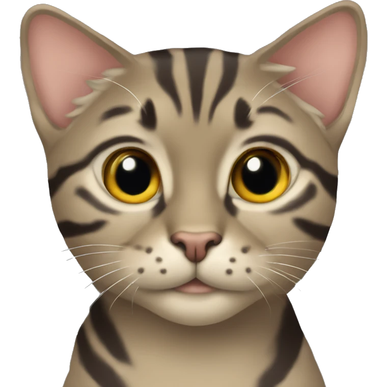 Две кошки, одна рыжая вторая цветная  emoji
