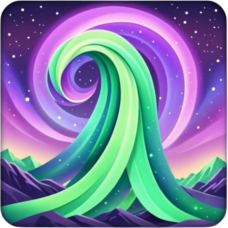 something that represents the aurora borealis emoji