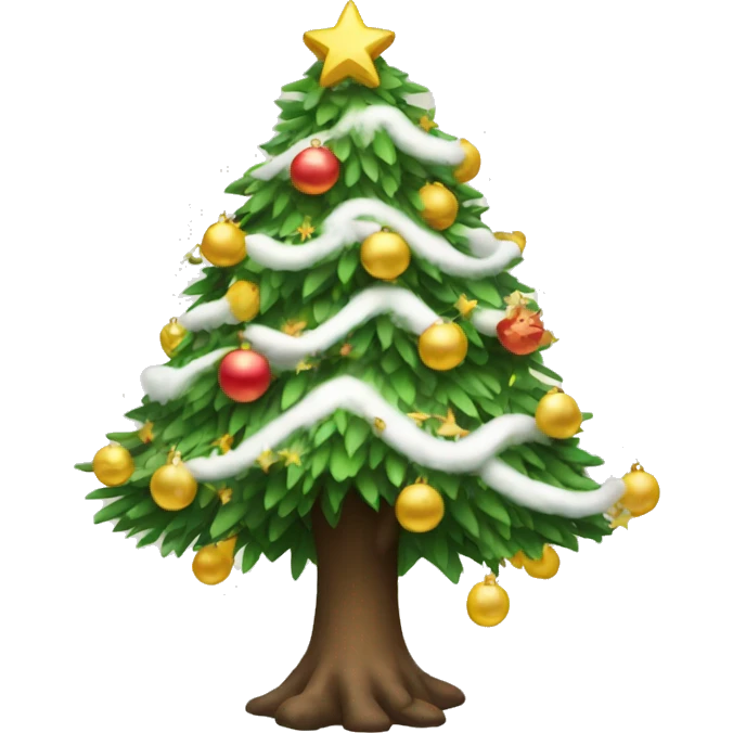 new year tree emoji