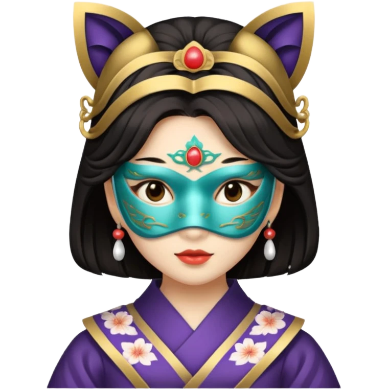 japanese princess with mask emoji