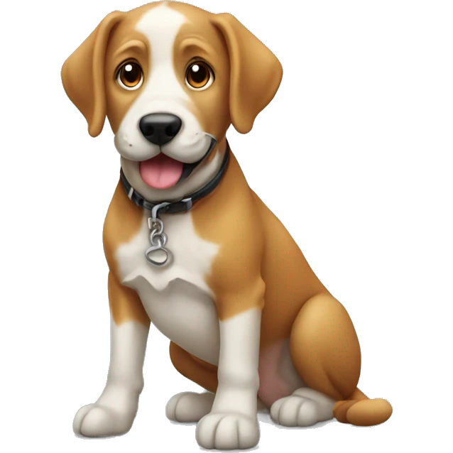 Un cane che saluta infatti emoji