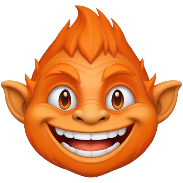 troll face with smirk emoji