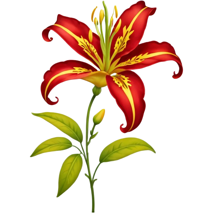 Gloriosa lily emoji emoji