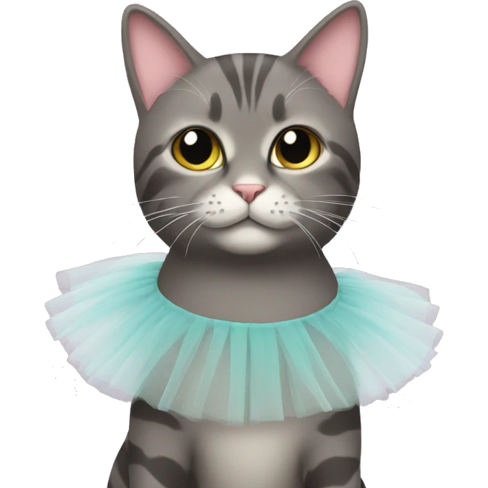 Cat wearing tutu emoji