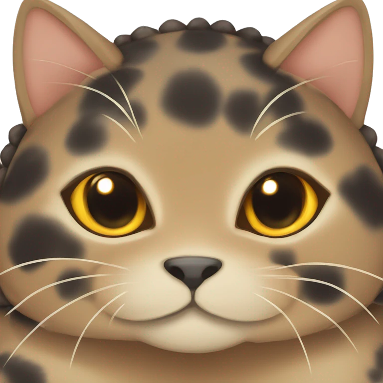 tortoise shell colored cat￼ emoji