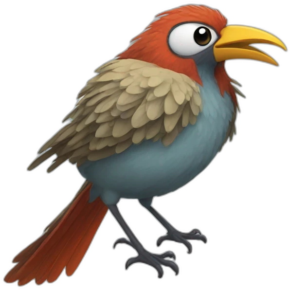 crazy bird emoji