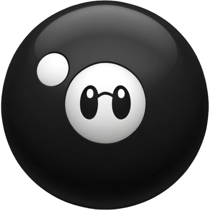 Black pull Ball with MB written on it. Nothing else no holes or anything. emoji