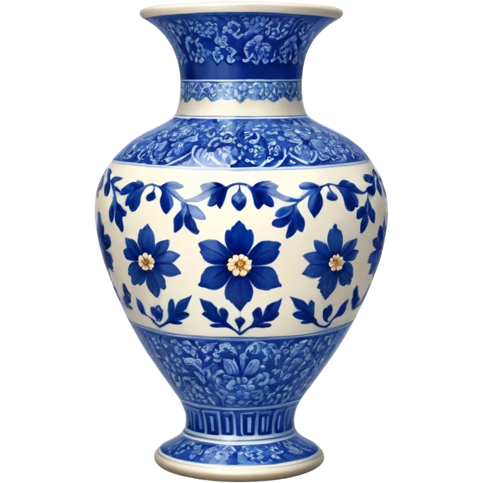blue porcelain print  emoji