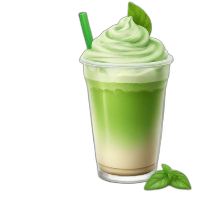 iced matcha latte emoji