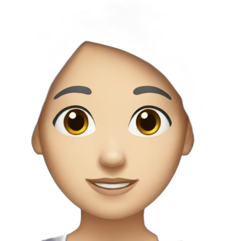 white-girl-black-hair-with-walnuts emoji