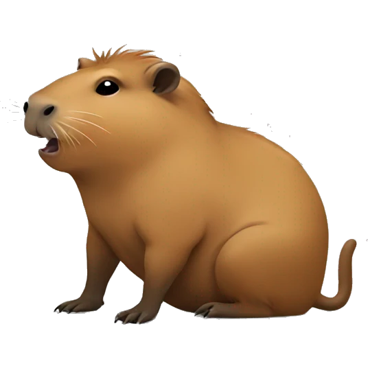 Capybara smoking  emoji