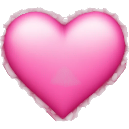 Create a big pink heart with an emoji that’s loved and surrounded by little hearts emoji