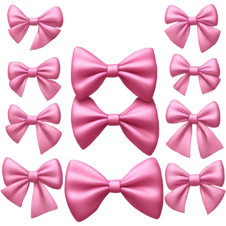 Pink bows on blanket emoji