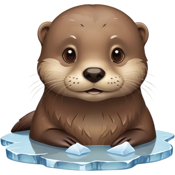 otter ice, sad emoji