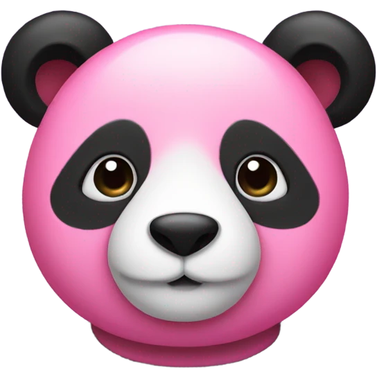 Pink panda emoji