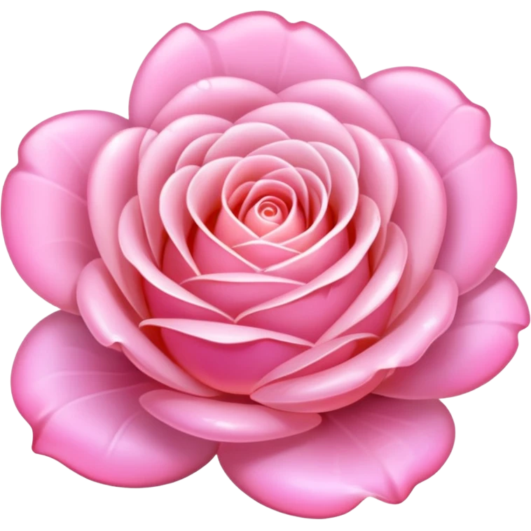 Pink Opal crystal rose flower, remove background emoji