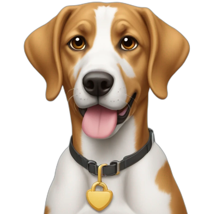 Un fhenix sur un chien emoji