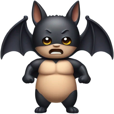 bat with muscles emoji