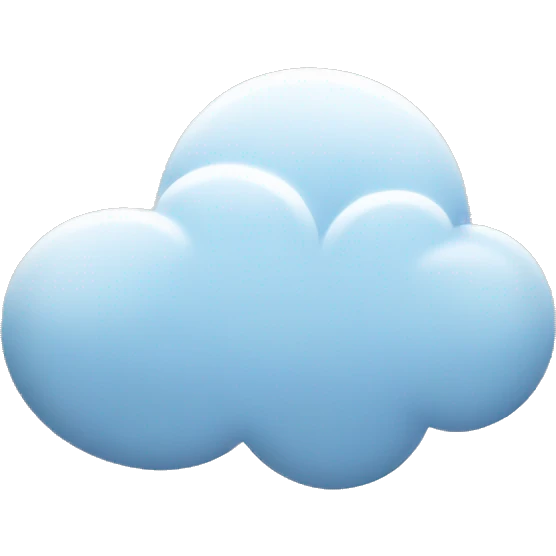 A cloud with outline only, no fill emoji