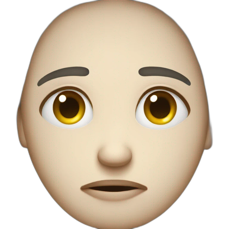 Sad face emoji