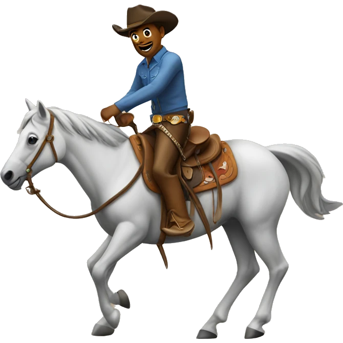 cowboy riding a horse emoji