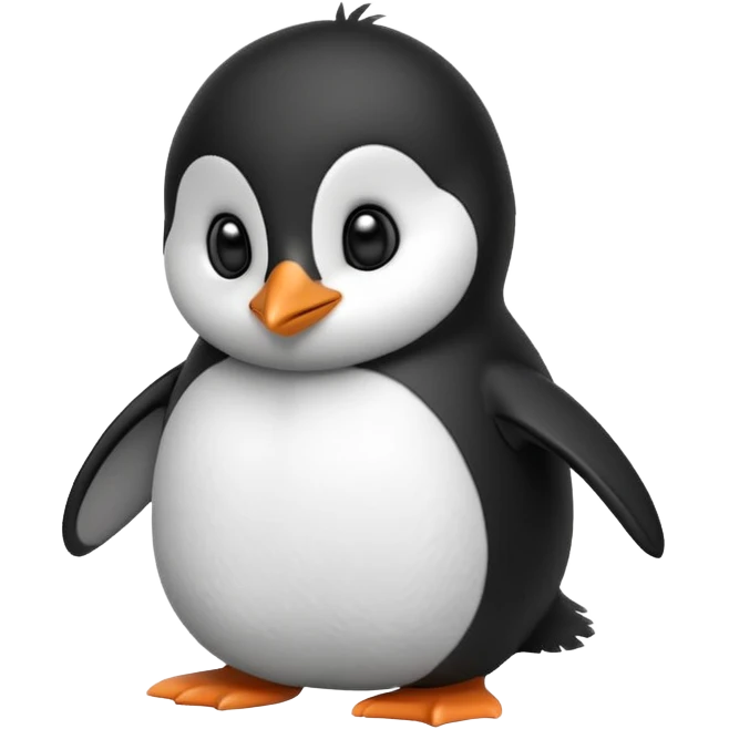 Cute penguin emoji