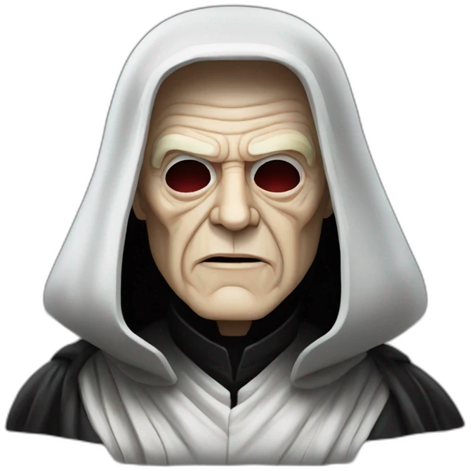 Emperor Shiev Palpatine (black hooded robe) Star Wars emoji