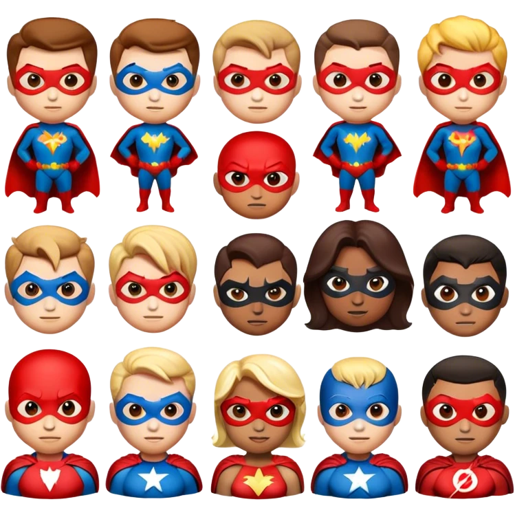 Super heros emoji 
 emoji