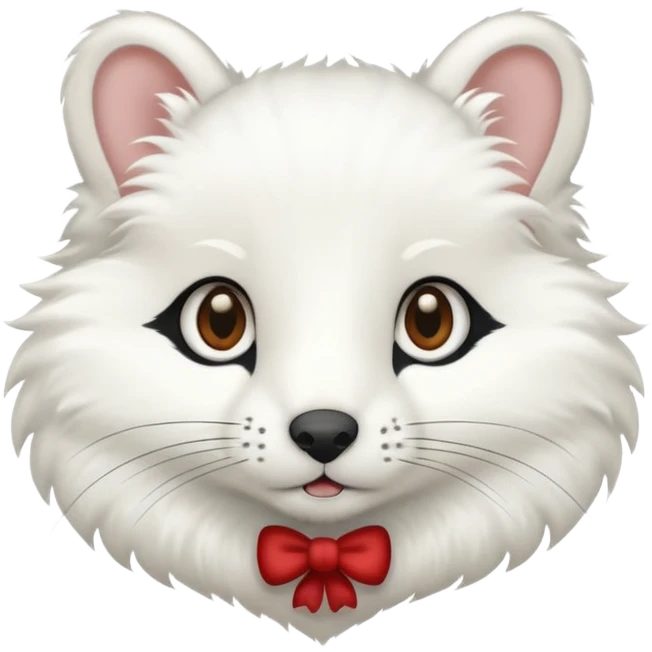 Quiero crear unos emojis del animal armiño blanco emoji