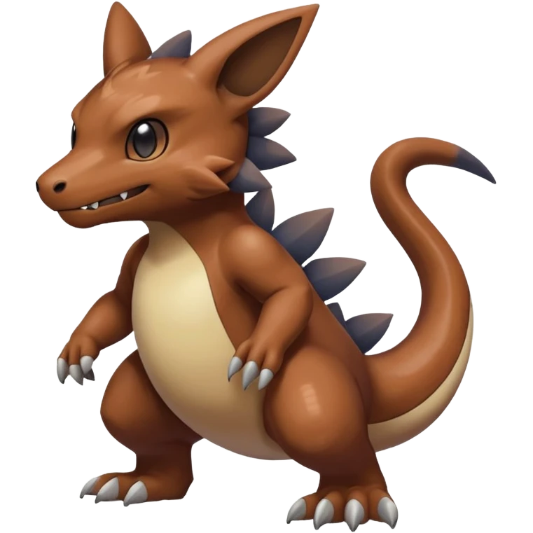 Dusky Muted Smoky Matte Gradient-toned Pokémon-Fakémon-Digimon-Creature, (full body) emoji