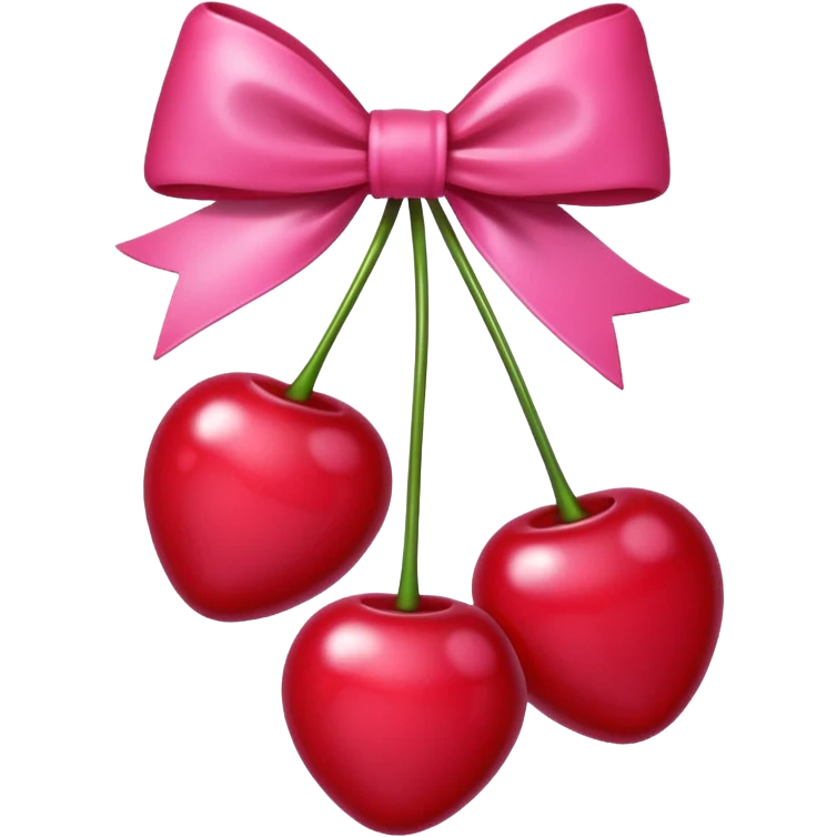 Cherry with bow emoji