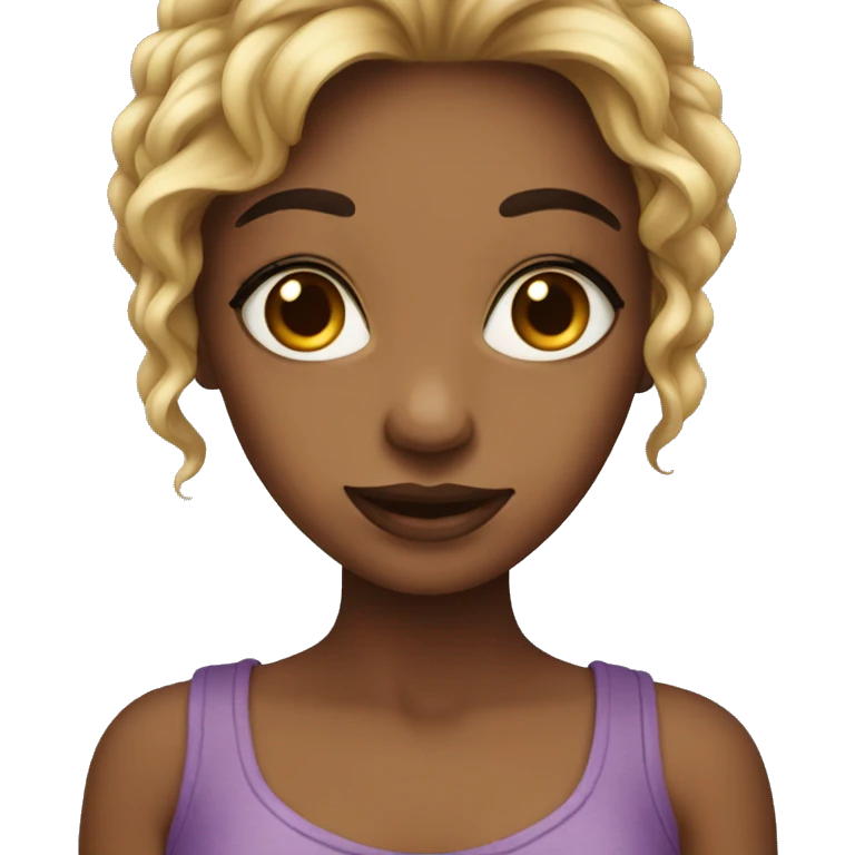 Girl with Long nail emoji