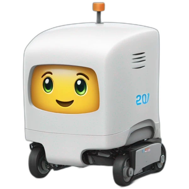 delivery robot emoji