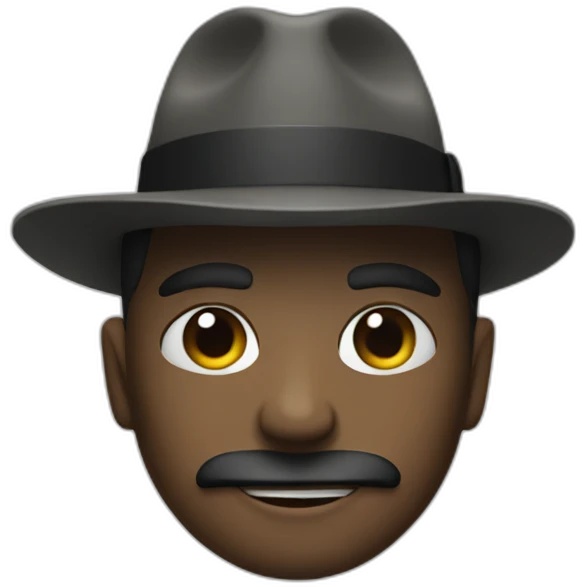 Mafia wearing a hat emoji