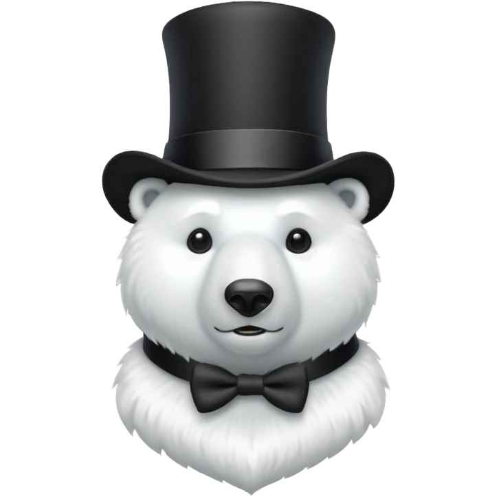 polar bar with top hat emoji