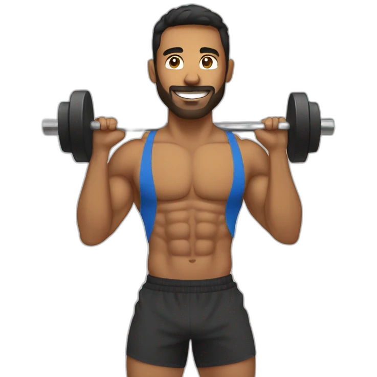 CrossFiter doing workout with medball emoji