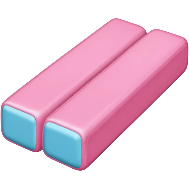Pink stick of gum emoji