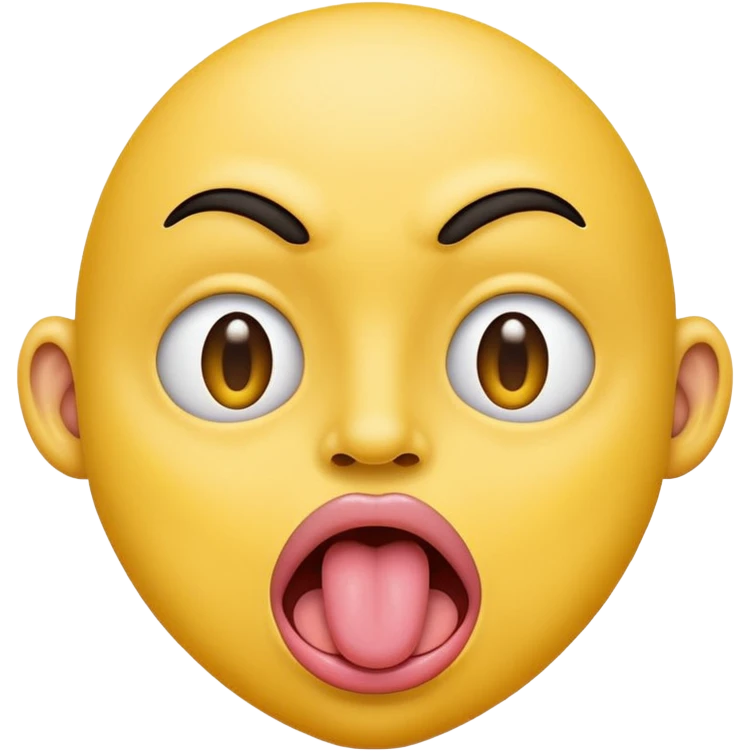 ryellow face with tongue sticking out to the side emoji
