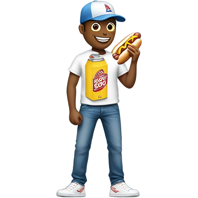 Stereotypical american person emoji