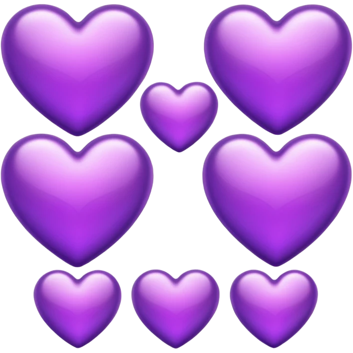 Purple Hearts emoji