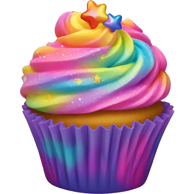 Lisa frank  cupcake   emoji